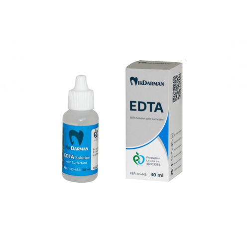 محلول EDTA 17% برای شست‌وشوی کانال ریشه و حذف اسمیر لایر
